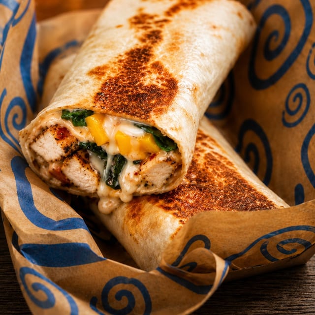 Spicy Mango Chicken Melt.