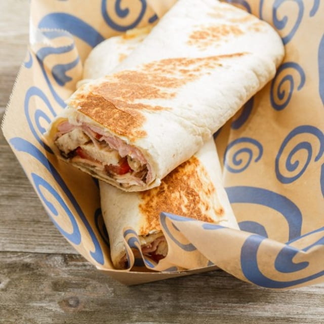 Cordon Bleu Hot Pressed Sandwich Wrap.