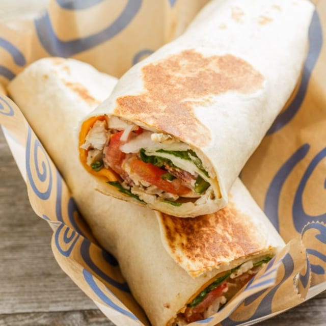 Chipotle Chicken Hot Pressed Sandwich Wrap.