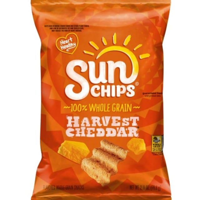Sun Chips Harvest Cheddar.