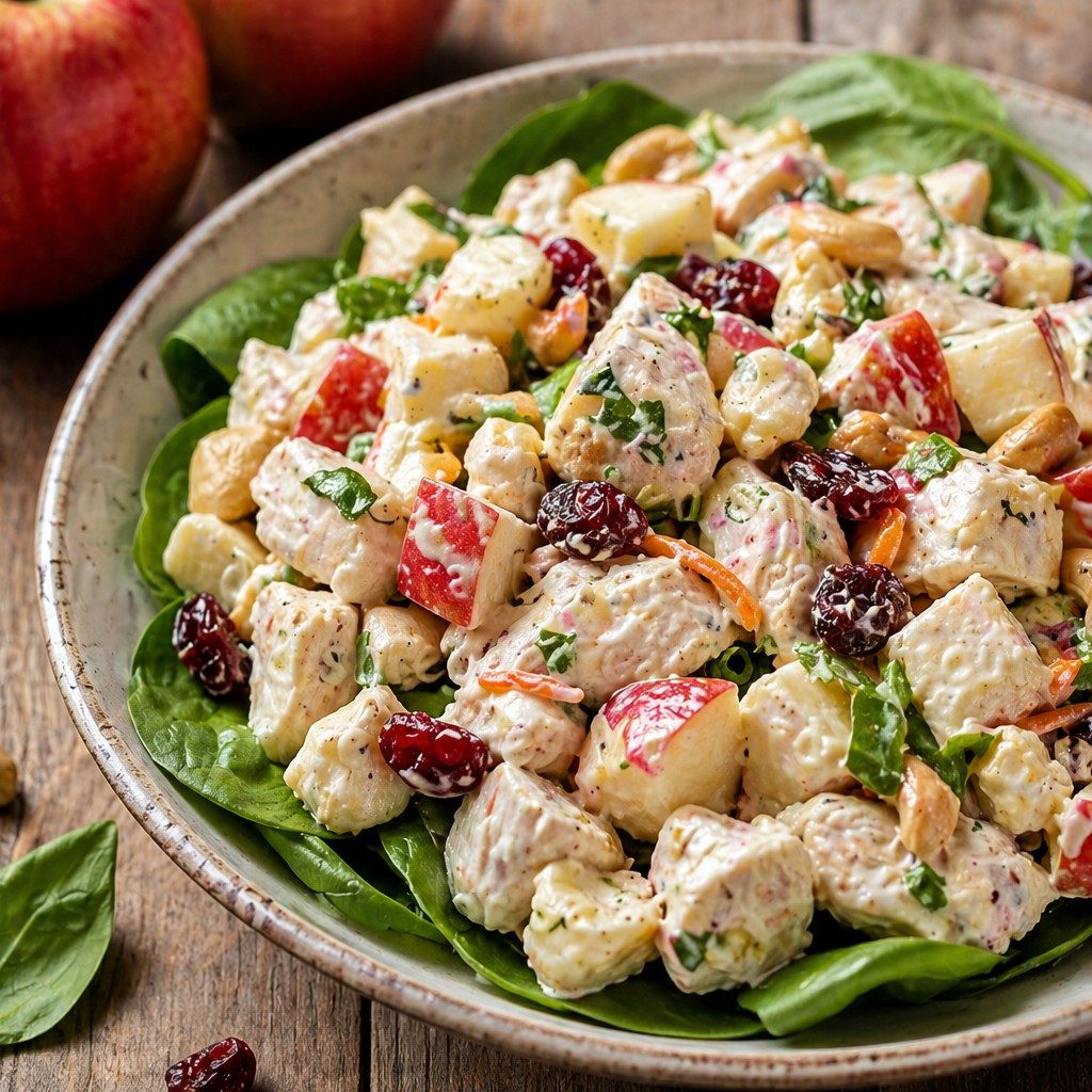 Cranapple Cashew Chicken Salad.
