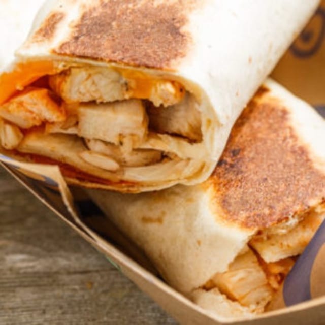 Buffalo Chicken Hot Pressed Sandwich Wrap.