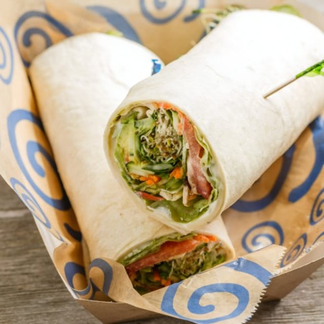 Monster Veggie Sandwich Wrap.