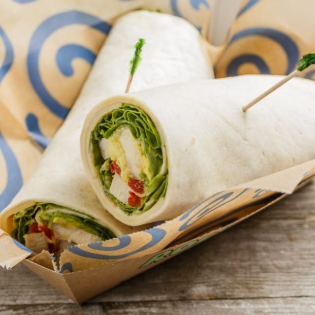 Chicken Caesar Sandwich Wrap.