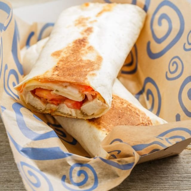 Santa Fe Chicken Hot Pressed Sandwich Wrap.