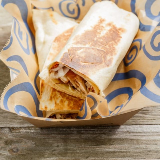 Turkey Applejack Hot Pressed Sandwich Wrap.