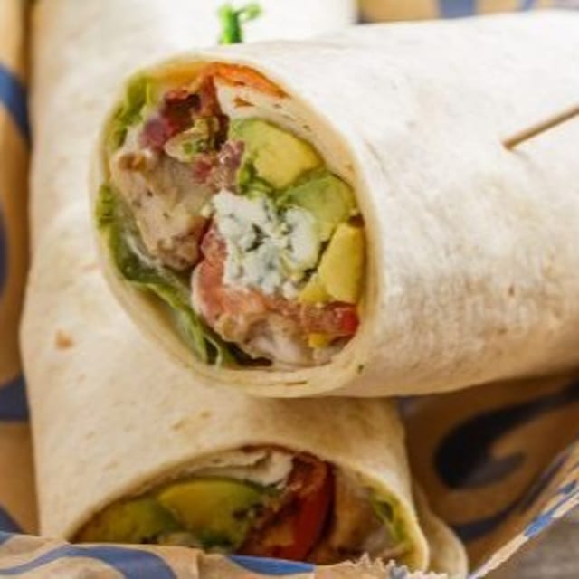 Cobb Salad Sandwich Wrap.