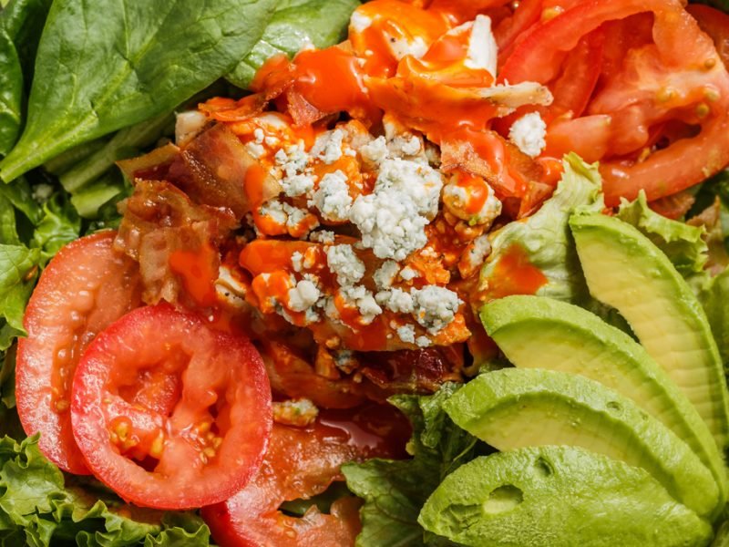 Roly Poly Buffalo Chicken Salad